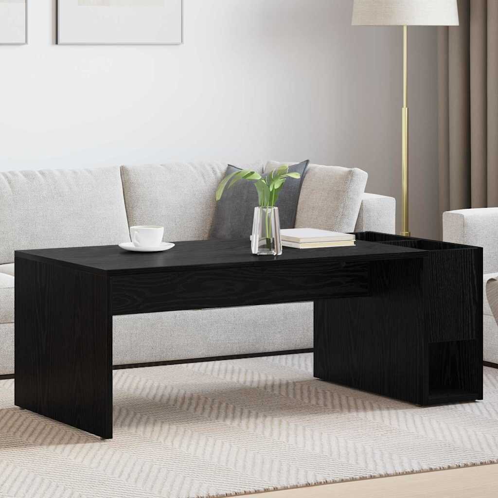 vidaXL Масичка за кафе Черния дъб 1015 x 50 x 37 см