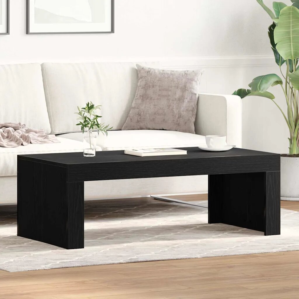 vidaXL Масичка за кафе Черния дъб 102 x 50 x 35 см Инженерна дървесина