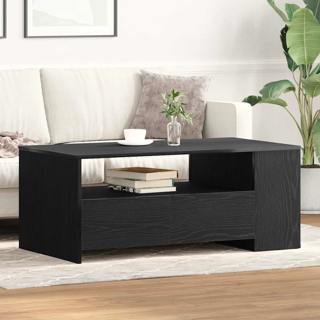 vidaXL Масичка за кафе Черния дъб 102 x 55 x 435 см