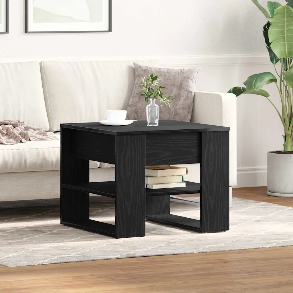 vidaXL Масичка за кафе Черния дъб 555 x 55 x 45 см