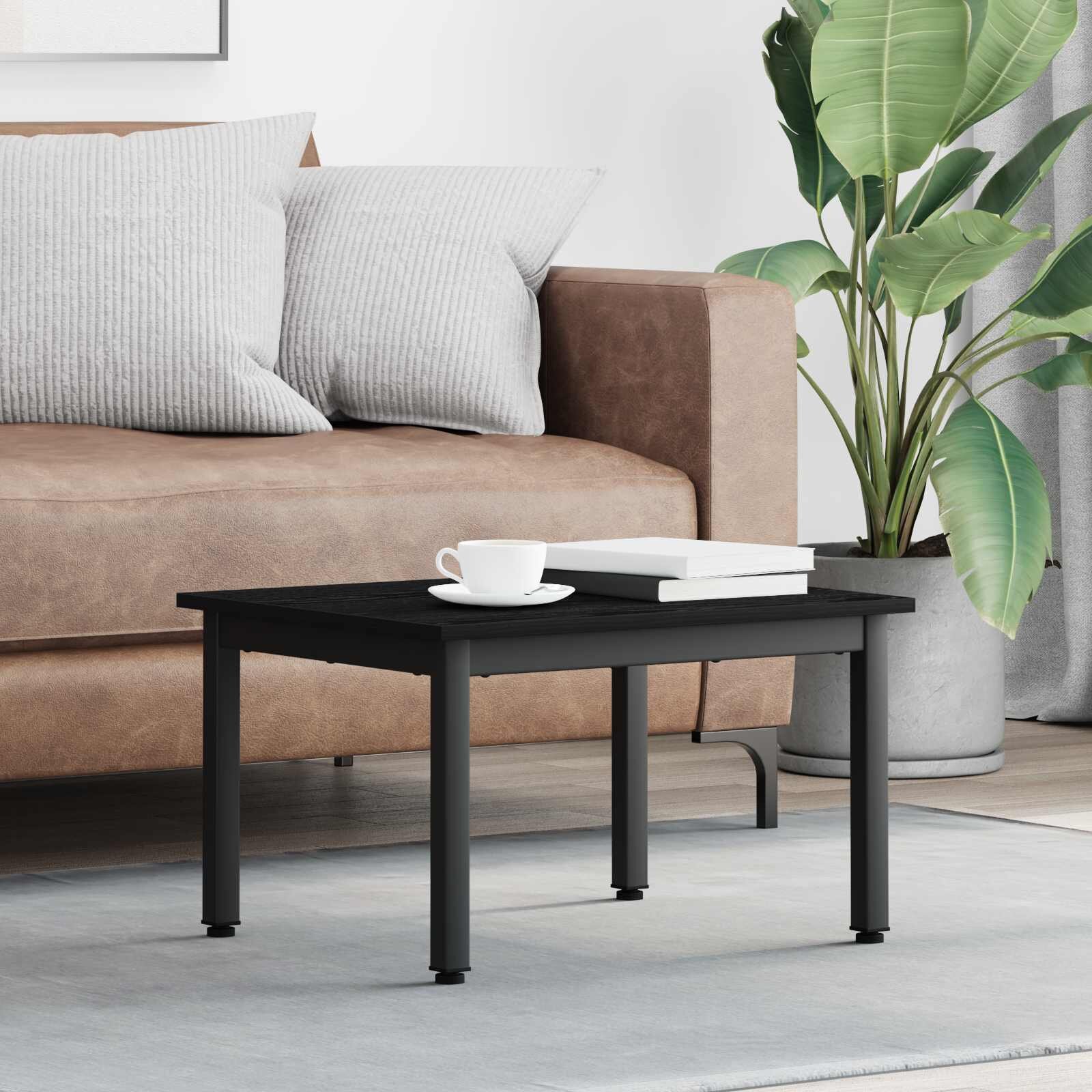 vidaXL Масичка за кафе Черния дъб 60 x 50 x 36 см Инженерна дървесина