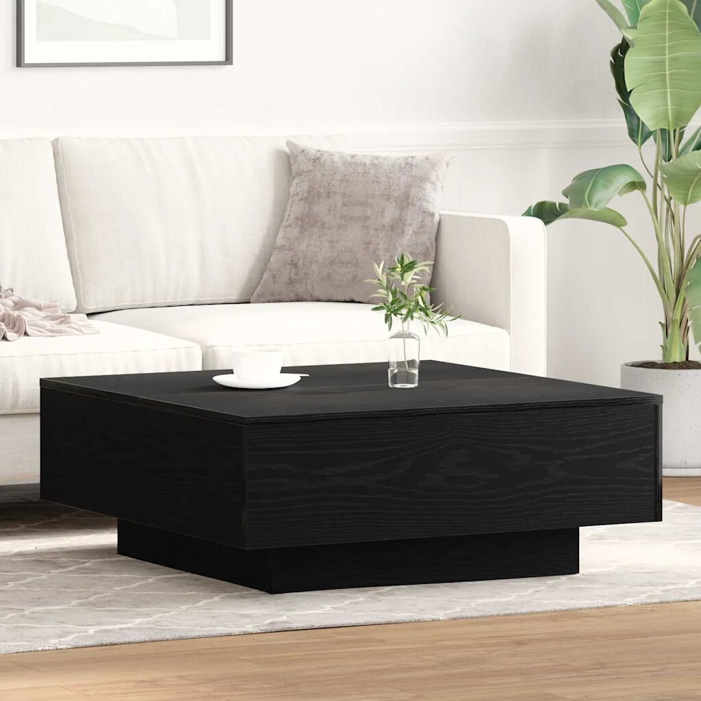 vidaXL Масичка за кафе Черния дъб 80 x 80 x 31 cm