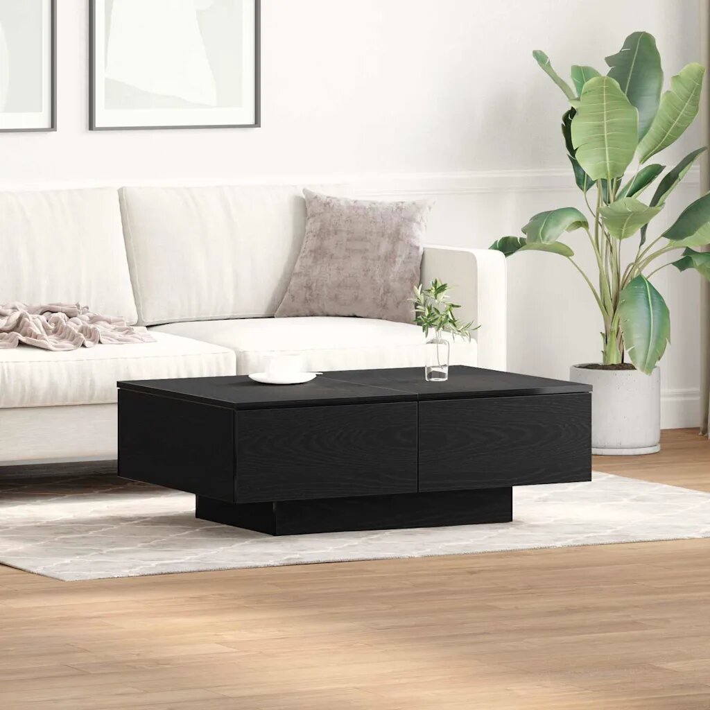 vidaXL Масичка за кафе Черния дъб 90 x 60 x 31 cm Инженерна дървесина