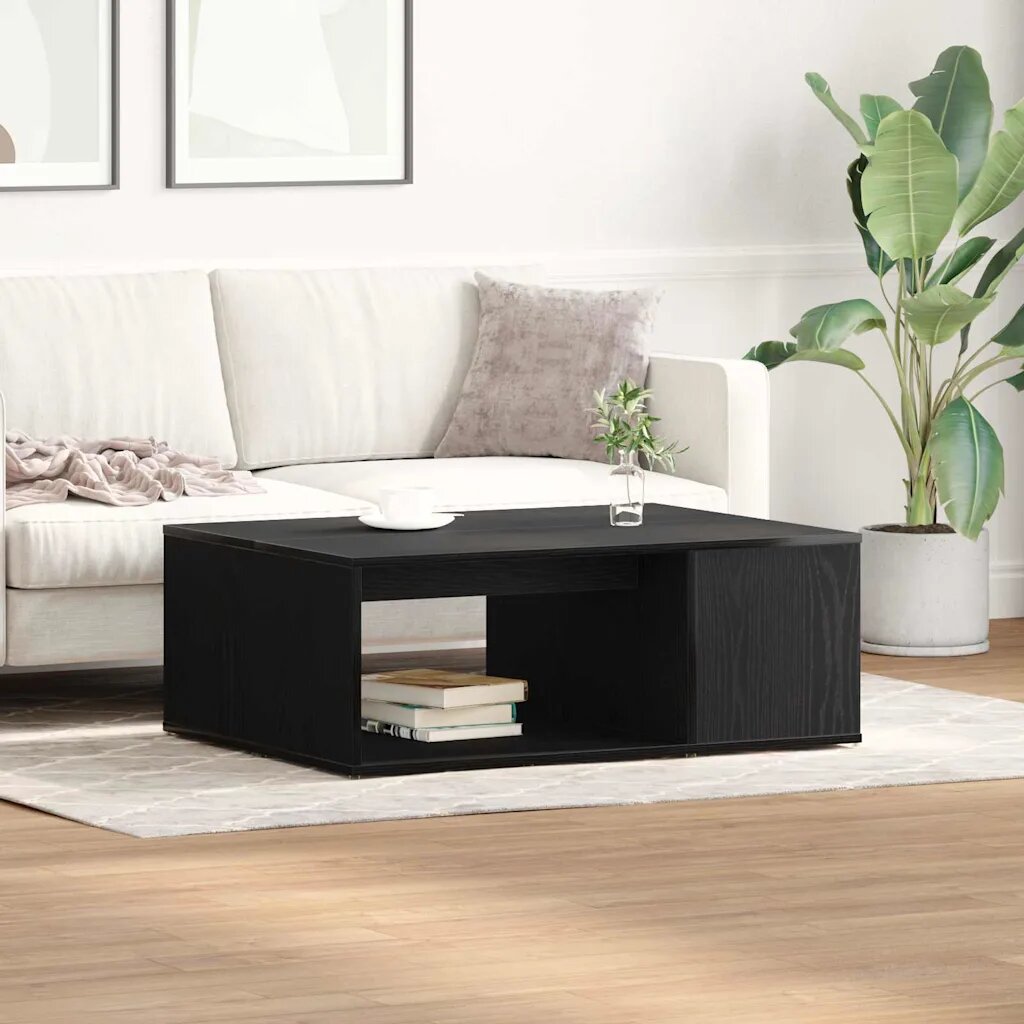 vidaXL Масичка за кафе Черния дъб 90 x 67 x 33 см Инженерна дървесина