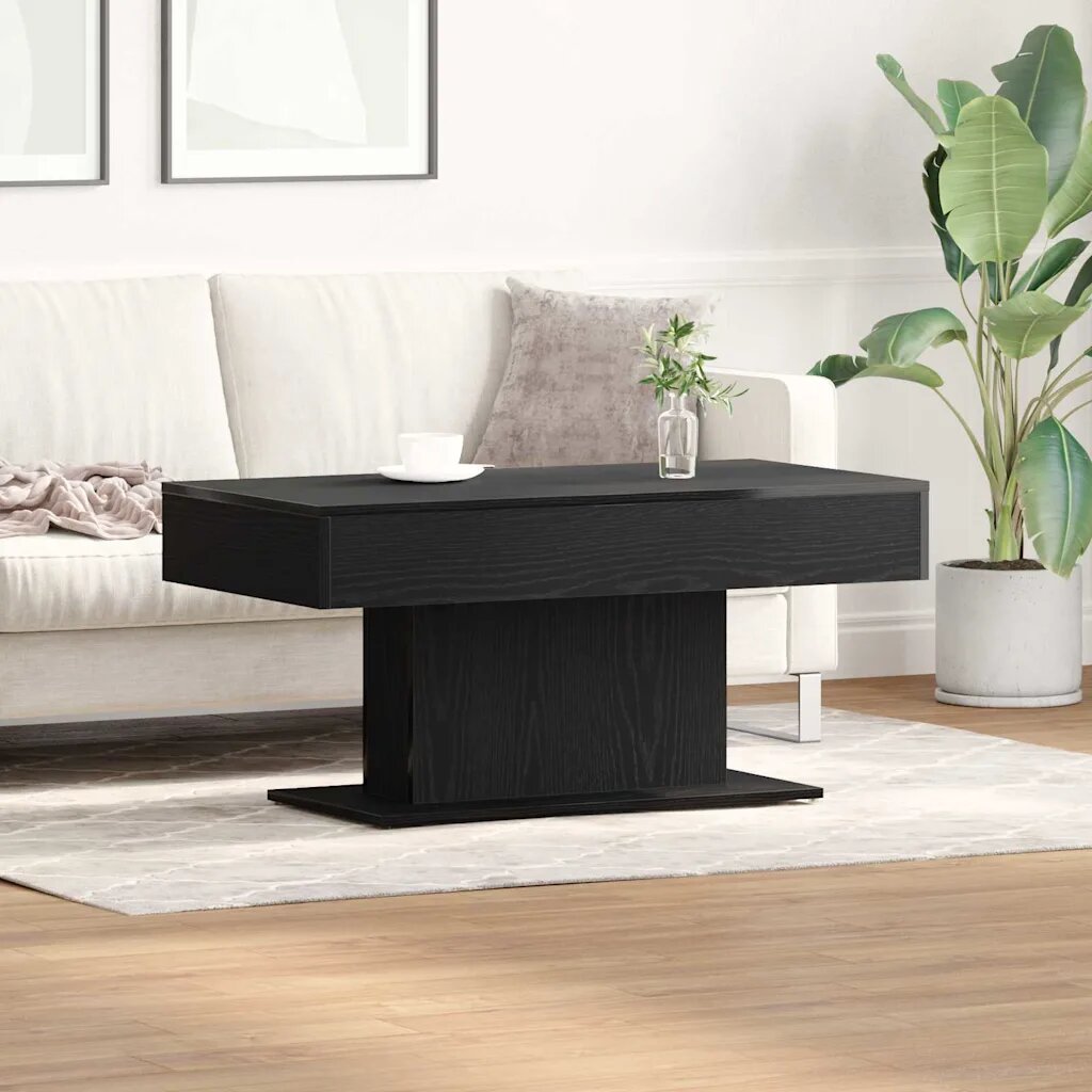 vidaXL Масичка за кафе Черния дъб 96 x 50 x 45 см Инженерна дървесина