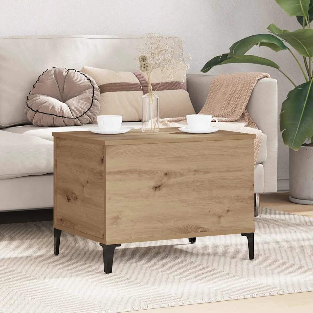 vidaXL Масичка за кафе Дъб 60 x 445 x 45 см Инженерна дървесина