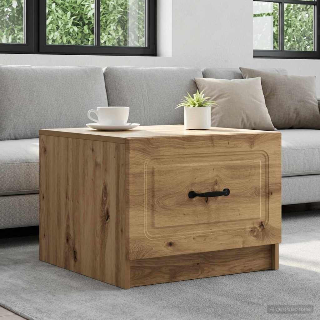 vidaXL Масичка за кафе Дъб артизан 49 x 50 x 37 см Инженерна дървесина