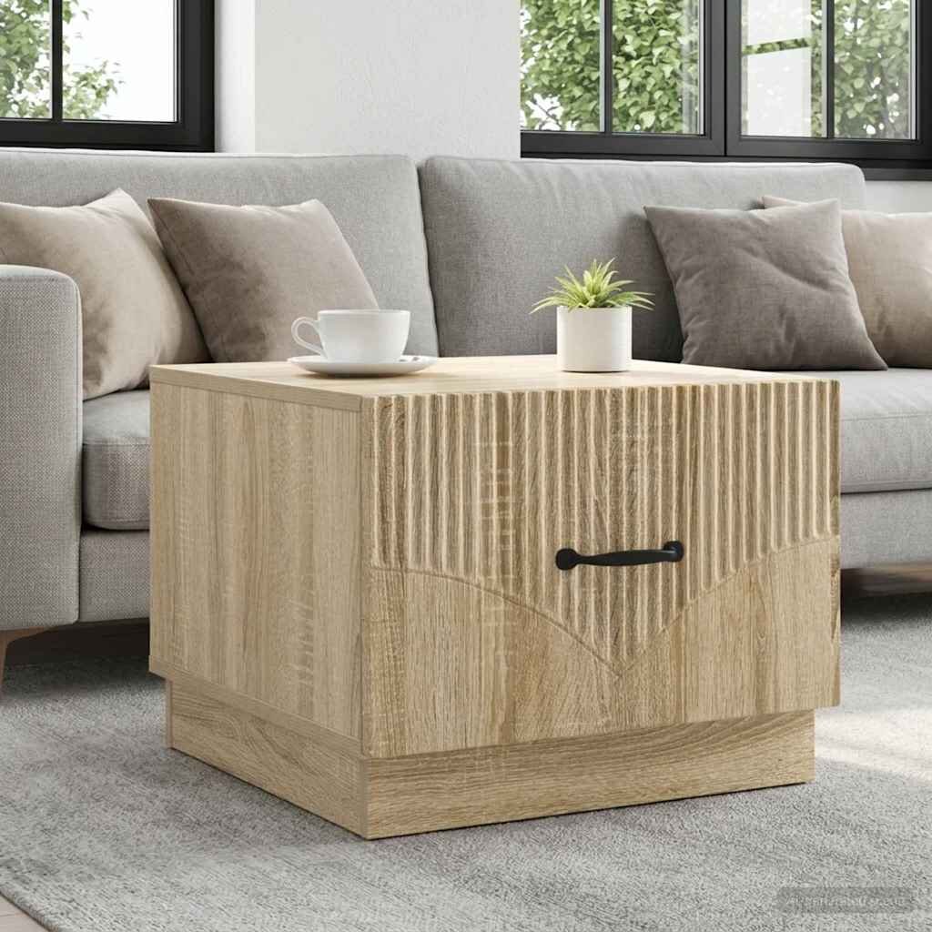 vidaXL Масичка за кафе Дъб сонома 49 x 50 x 37 см Инженерна дървесина
