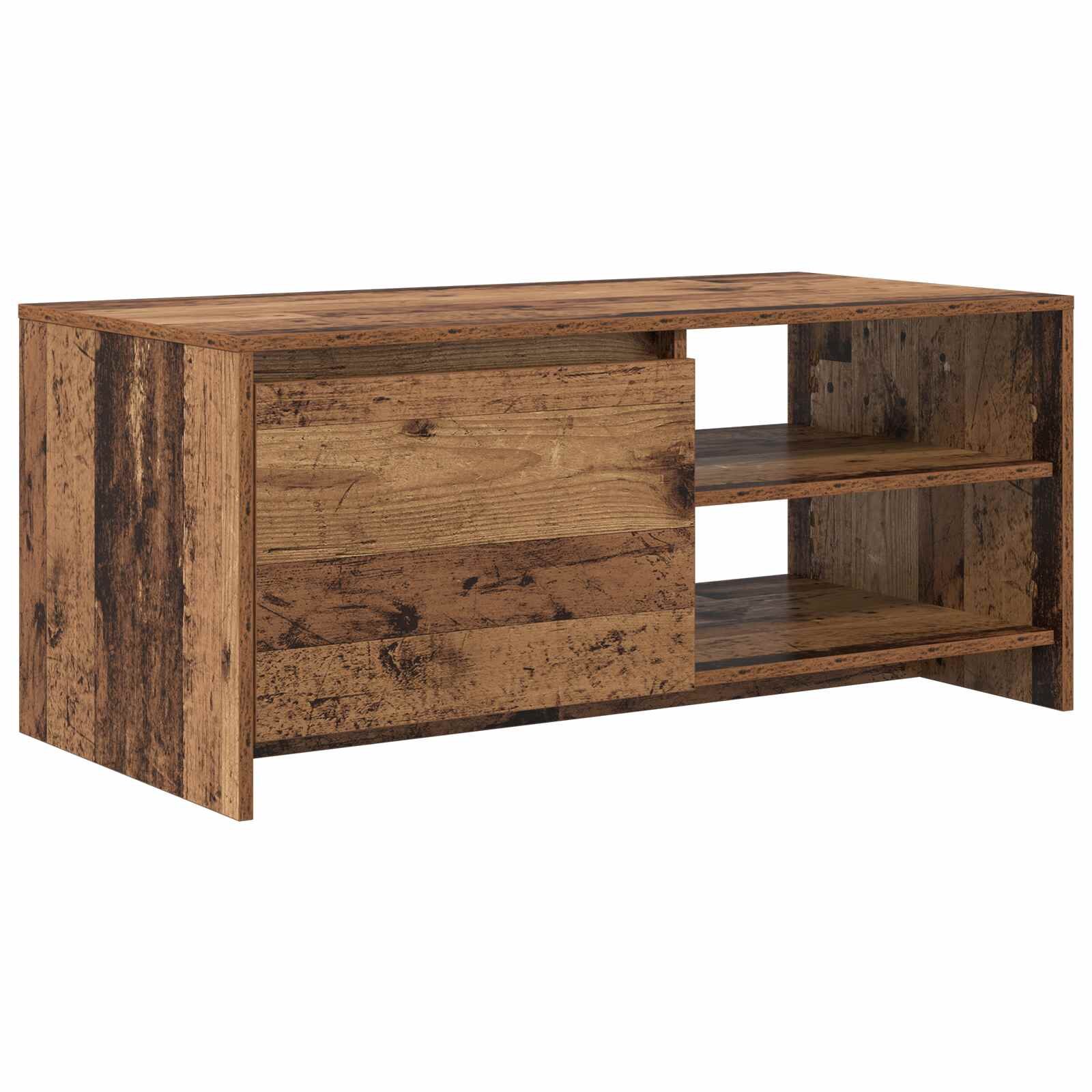 vidaXL Масичка за кафе Дъбова дървесина 102 x 50 x 45 см