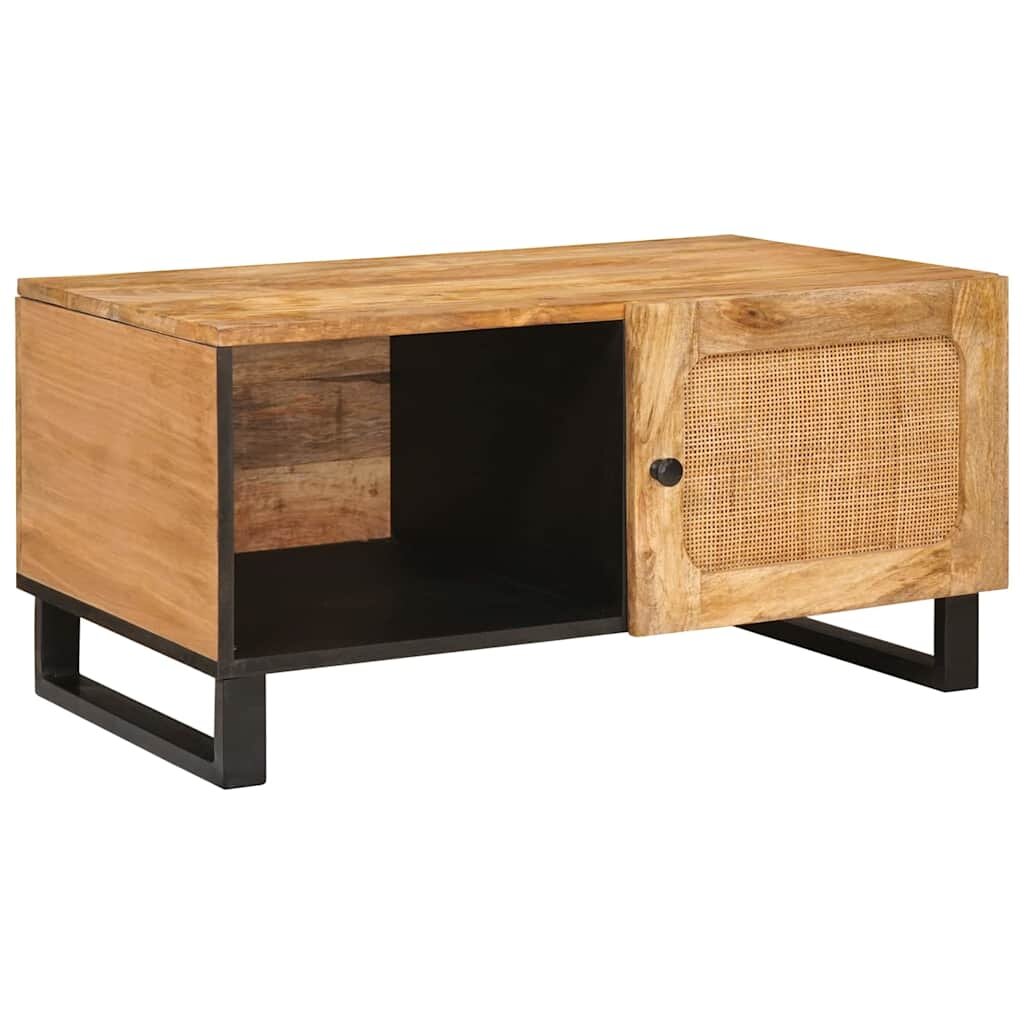 vidaXL Масичка за кафе Естествен 80 x 50 x 40 cm Солидно мангово дърво