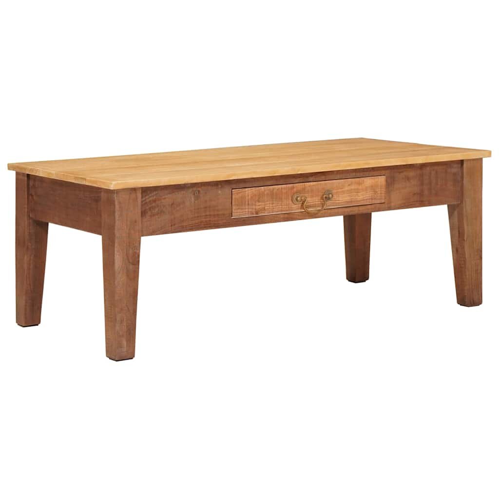 vidaXL Масичка за кафе Кафяво 110 x 55 x 40 cm Солидно мангово дърво
