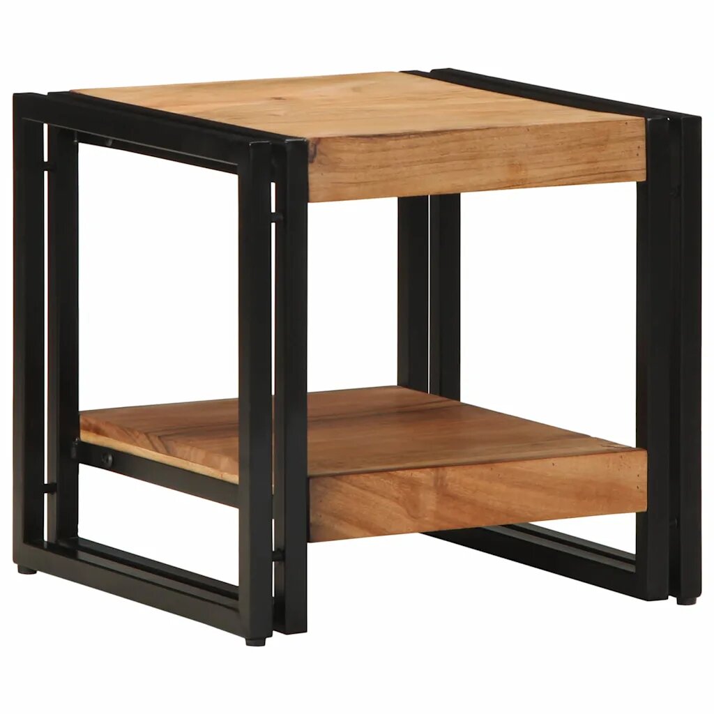 vidaXL Масичка за кафе Кафяво 40 x 40 x 38 cm Солидно акациево дърво