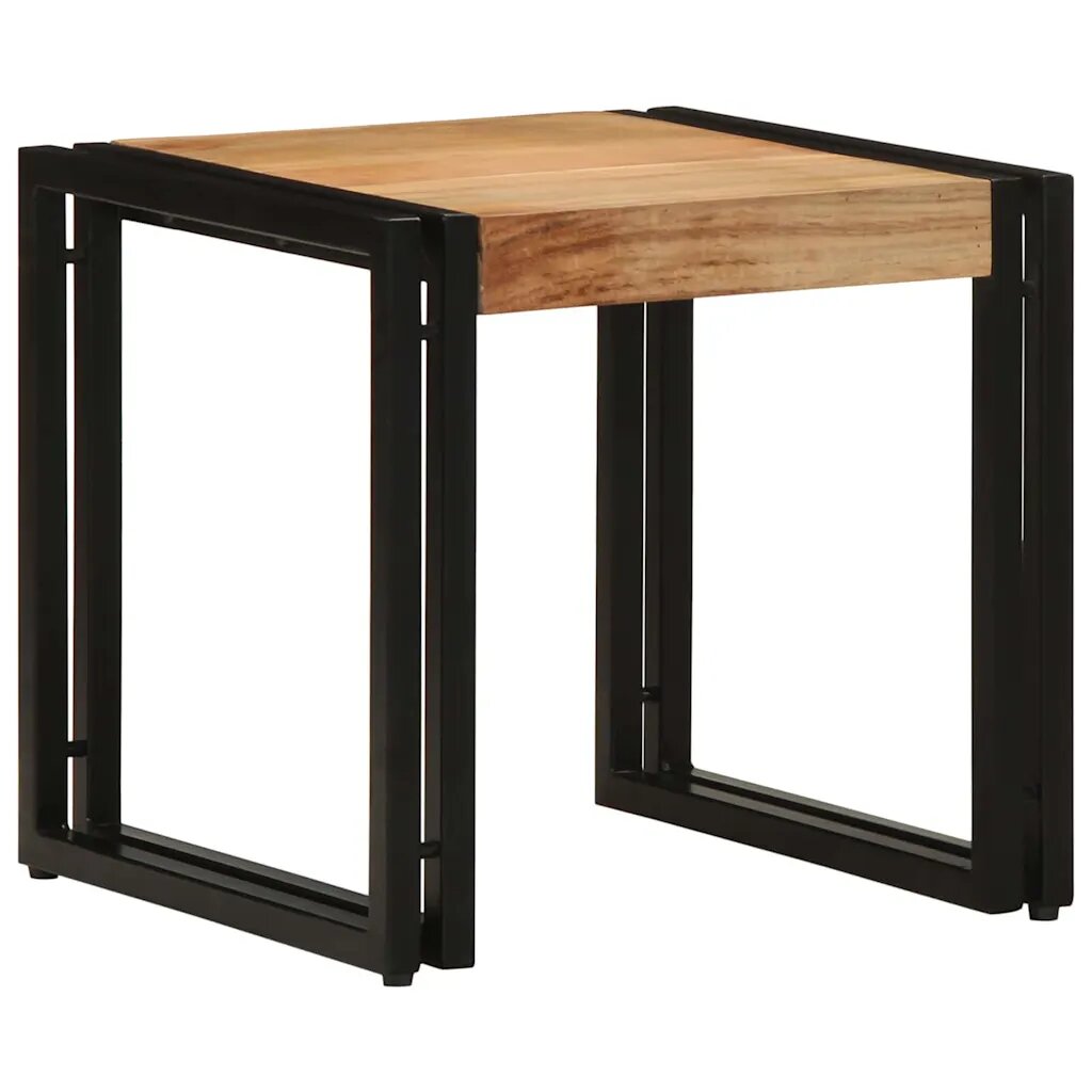 vidaXL Масичка за кафе Кафяво 40 x 40 x 38 cm Солидно акациево дърво