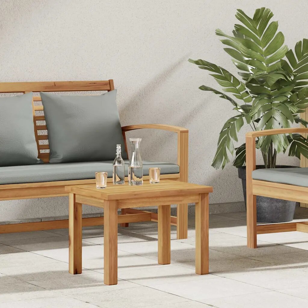 vidaXL Масичка за кафе Кафяво 50 x 35 x 36 cm Солидно тиково дърво