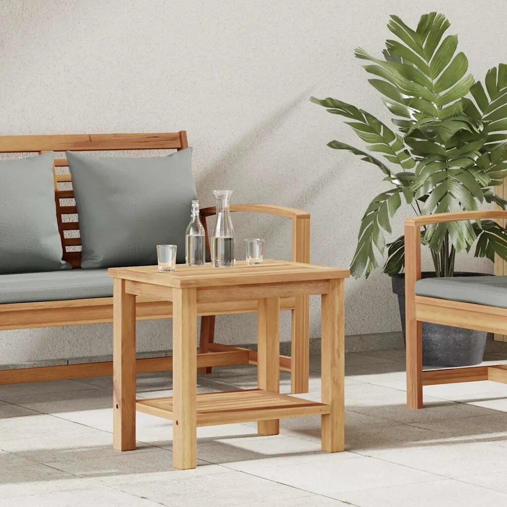 vidaXL Масичка за кафе Кафяво 50 x 35 x 45 cm Солидно тиково дърво
