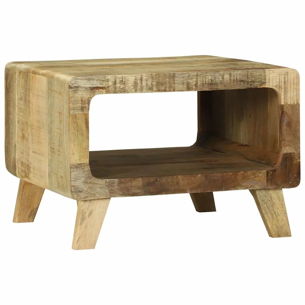 vidaXL Масичка за кафе Кафяво 50 x 50 x 35 cm Солидно мангово дърво