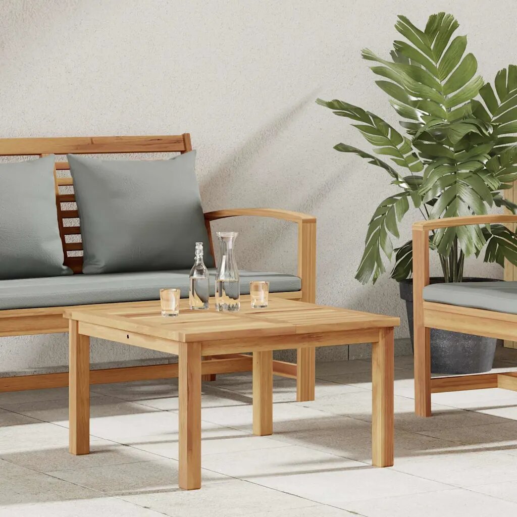 vidaXL Масичка за кафе Кафяво 60 x 60 x 36 cm Солидно тиково дърво