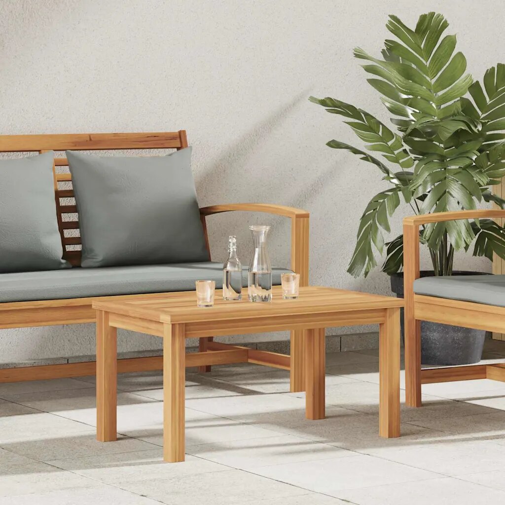vidaXL Масичка за кафе Кафяво 70 x 40 x 36 cm Солидно тиково дърво