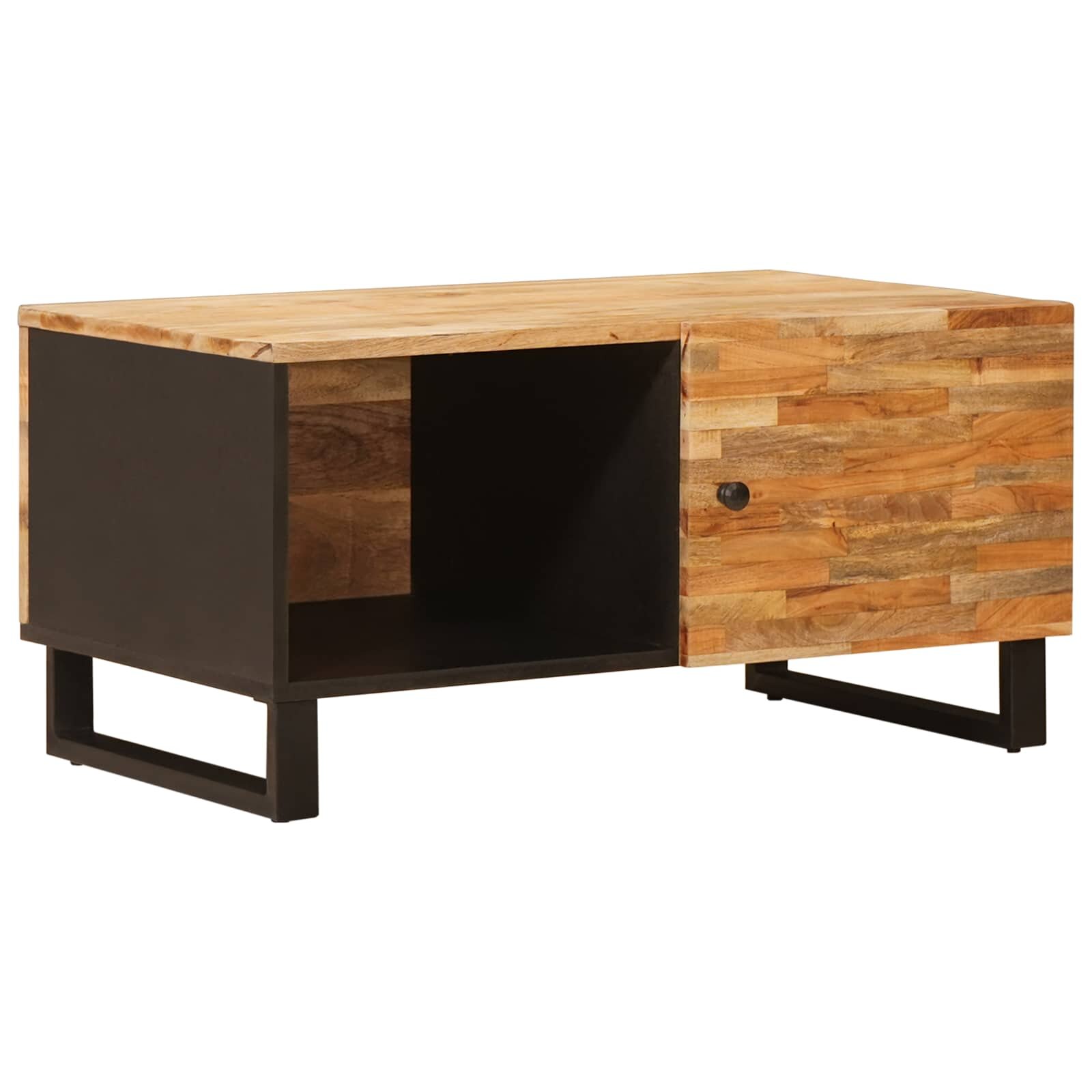 vidaXL Масичка за кафе Кафяво 80 x 50 x 40 cm Солидно мангово дърво