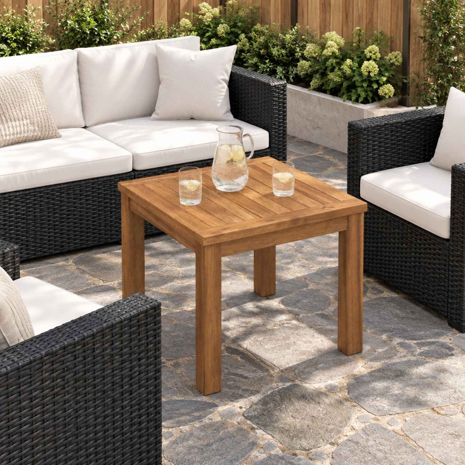 vidaXL Масичка за кафе LAREN Натурално 40 x 405 x 36 см