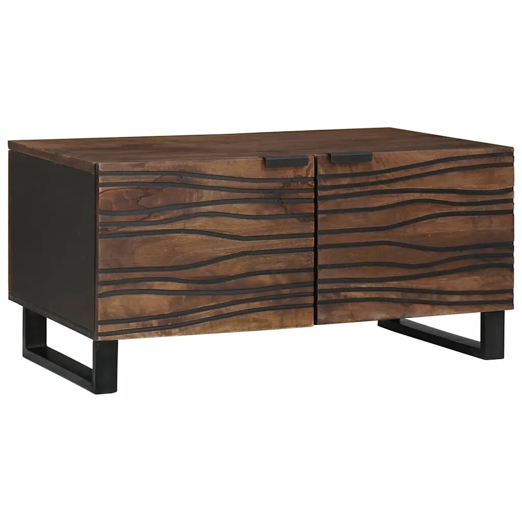 vidaXL Масичка за кафе Орех 80 x 50 x 40 cm Инженерна дървесина
