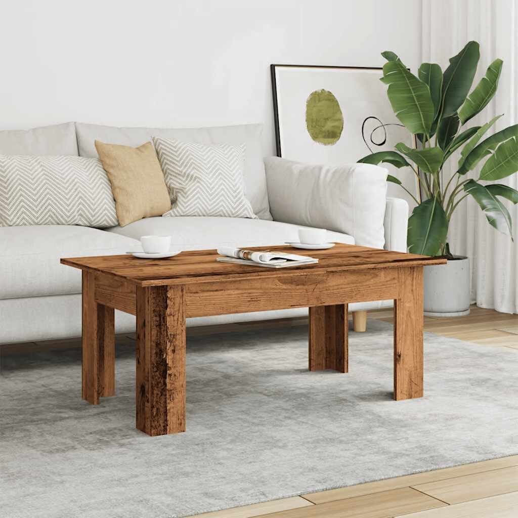 vidaXL Масичка за кафе от старо дърво 100x60x42 cm Инженерна дървесина