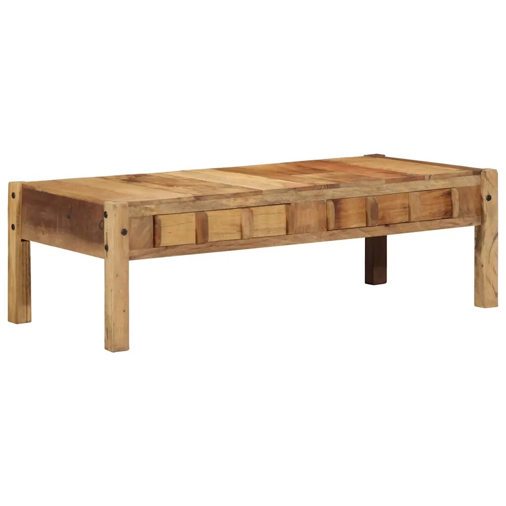 vidaXL Масичка за кафе с чекмедже Кафяво 110 x 54 x 35 см