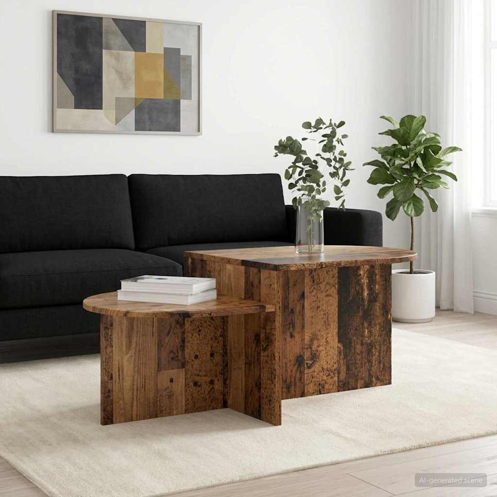 vidaXL Масичка за кафе Старо дърво 100 x 50 x 40 cm