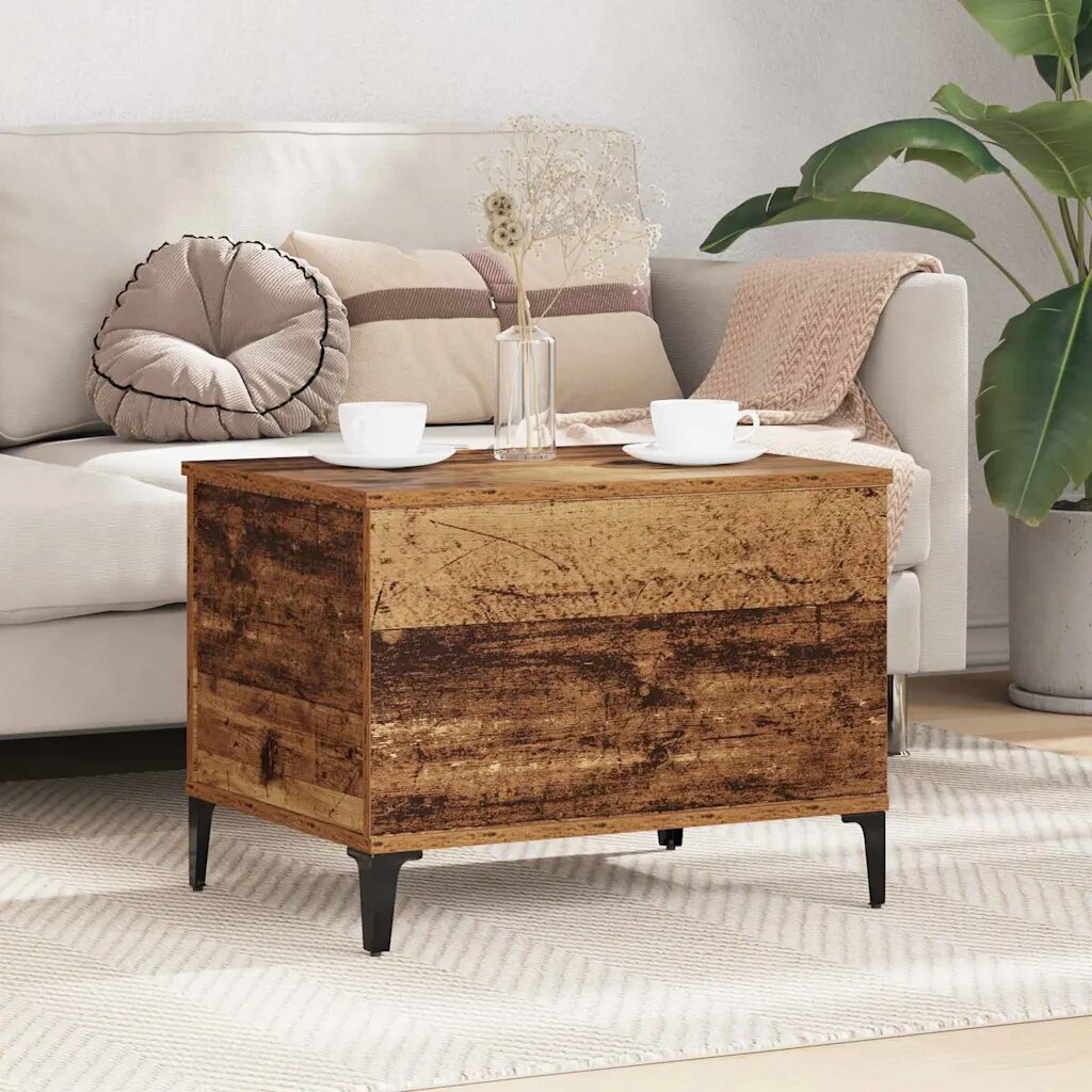 vidaXL Масичка за кафе Старо дърво 60 x 445 x 45 см