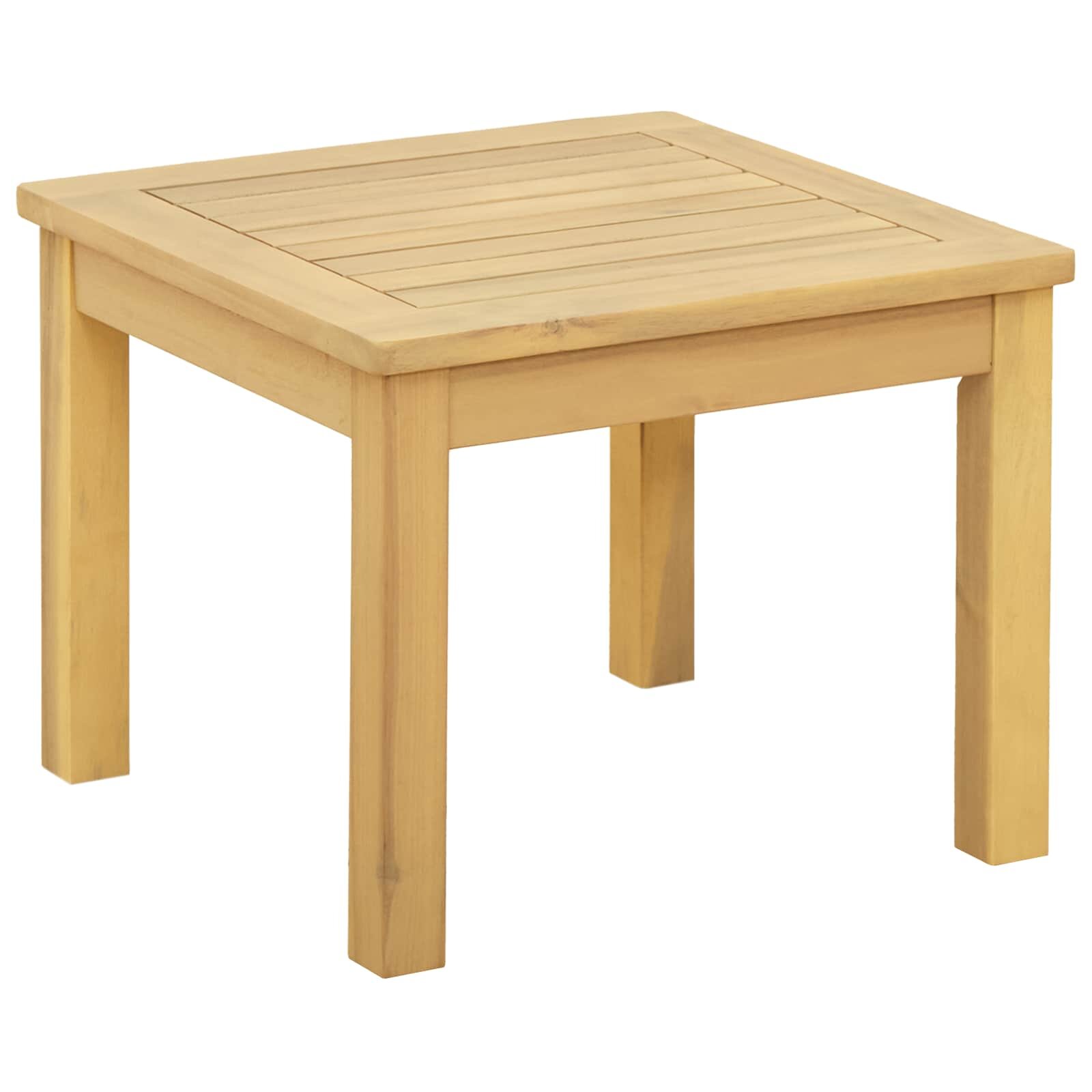 vidaXL Масичка за кафе Светъл акация 45 x 45 x 36 cm