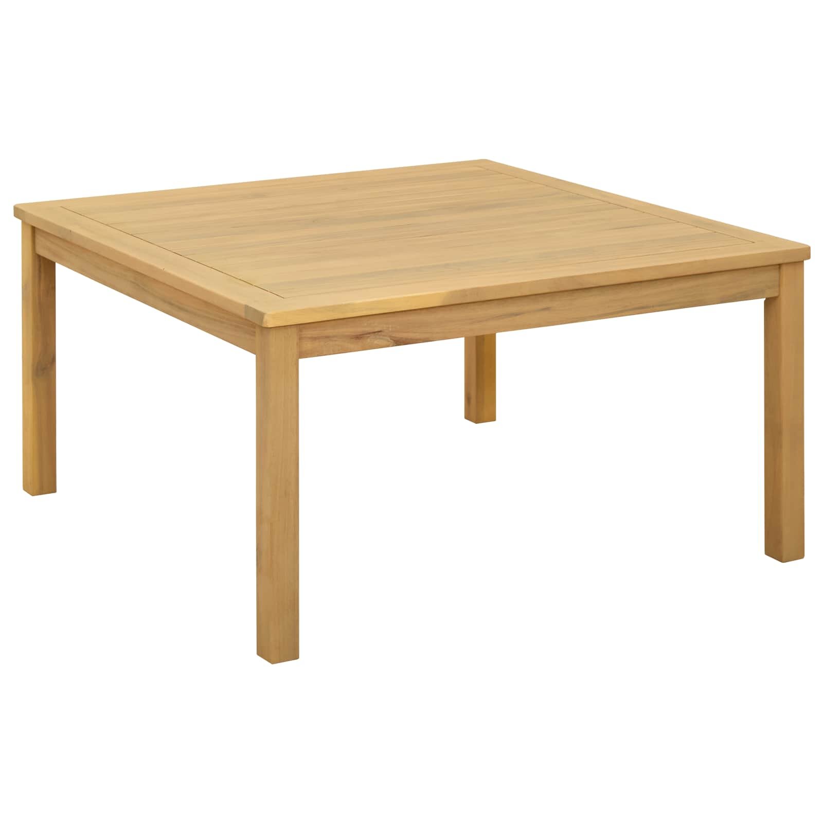 vidaXL Масичка за кафе Светъл акация 85 x 85 x 45 cm