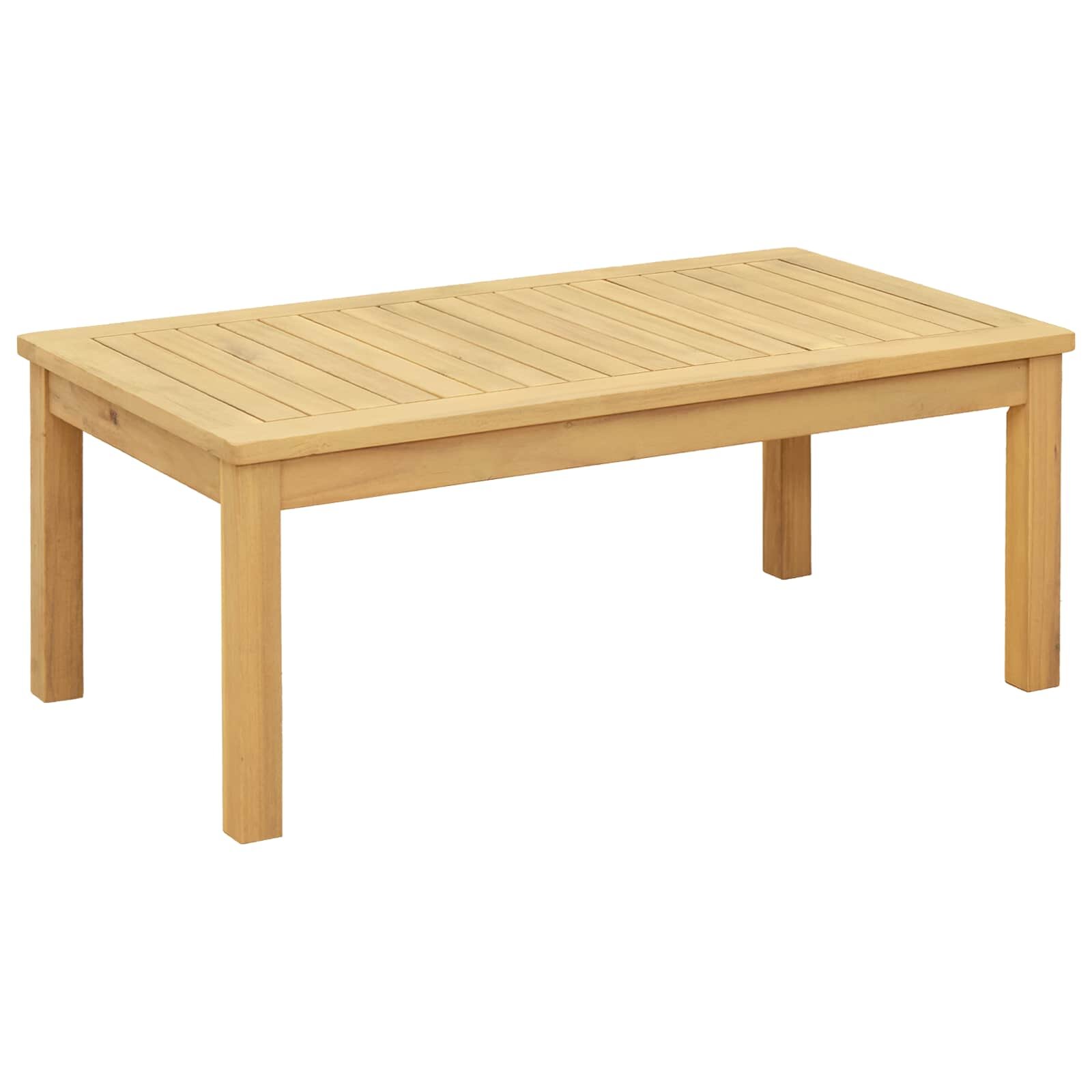 vidaXL Масичка за кафе Светъл акация 90 x 50 x 36 cm