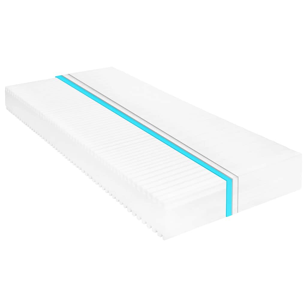 vidaXL Матрак 120x200 см 7 зони PU пяна 16 см H2 H3