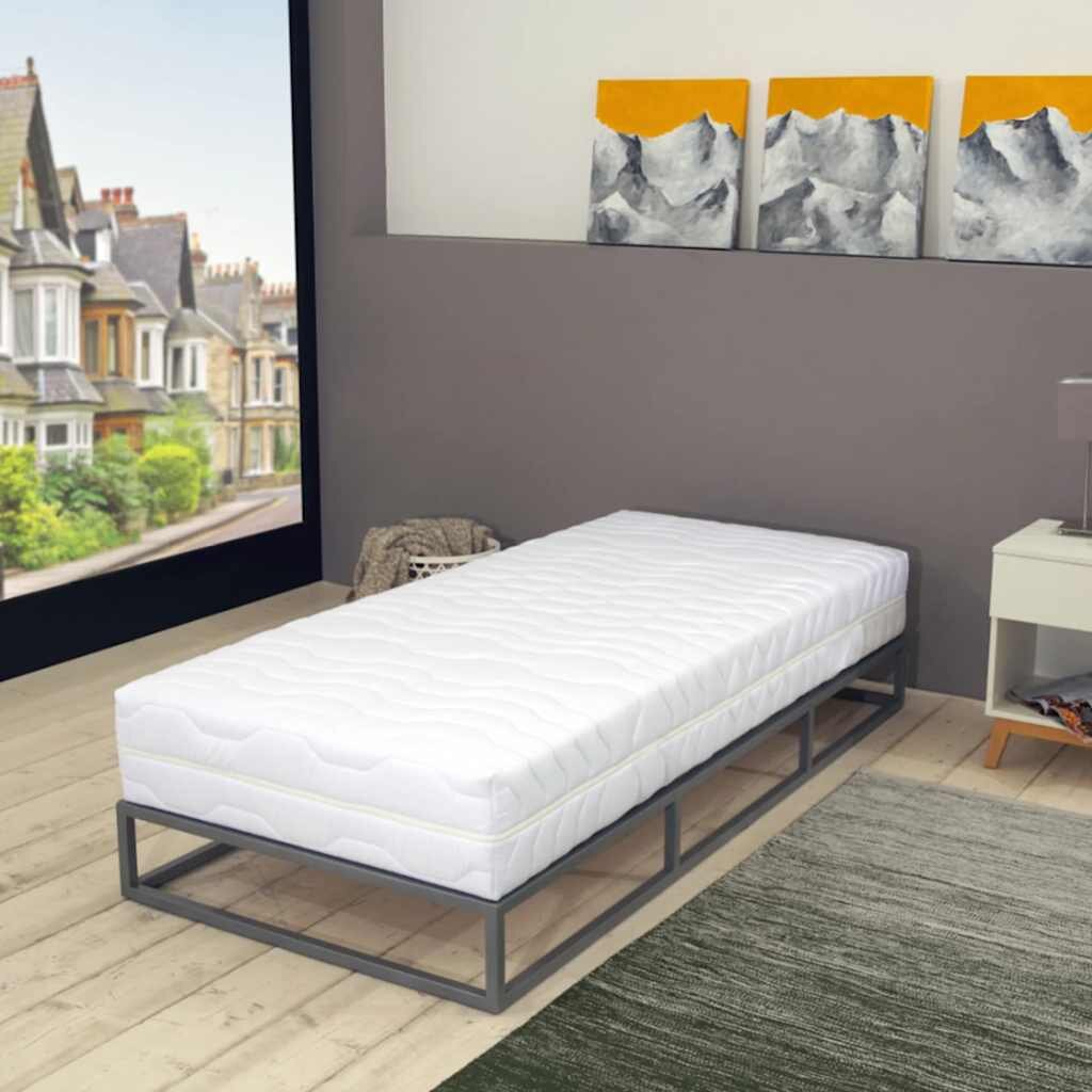 vidaXL Матрак 140x200 см 7 зони джобни пружини 20 см H3