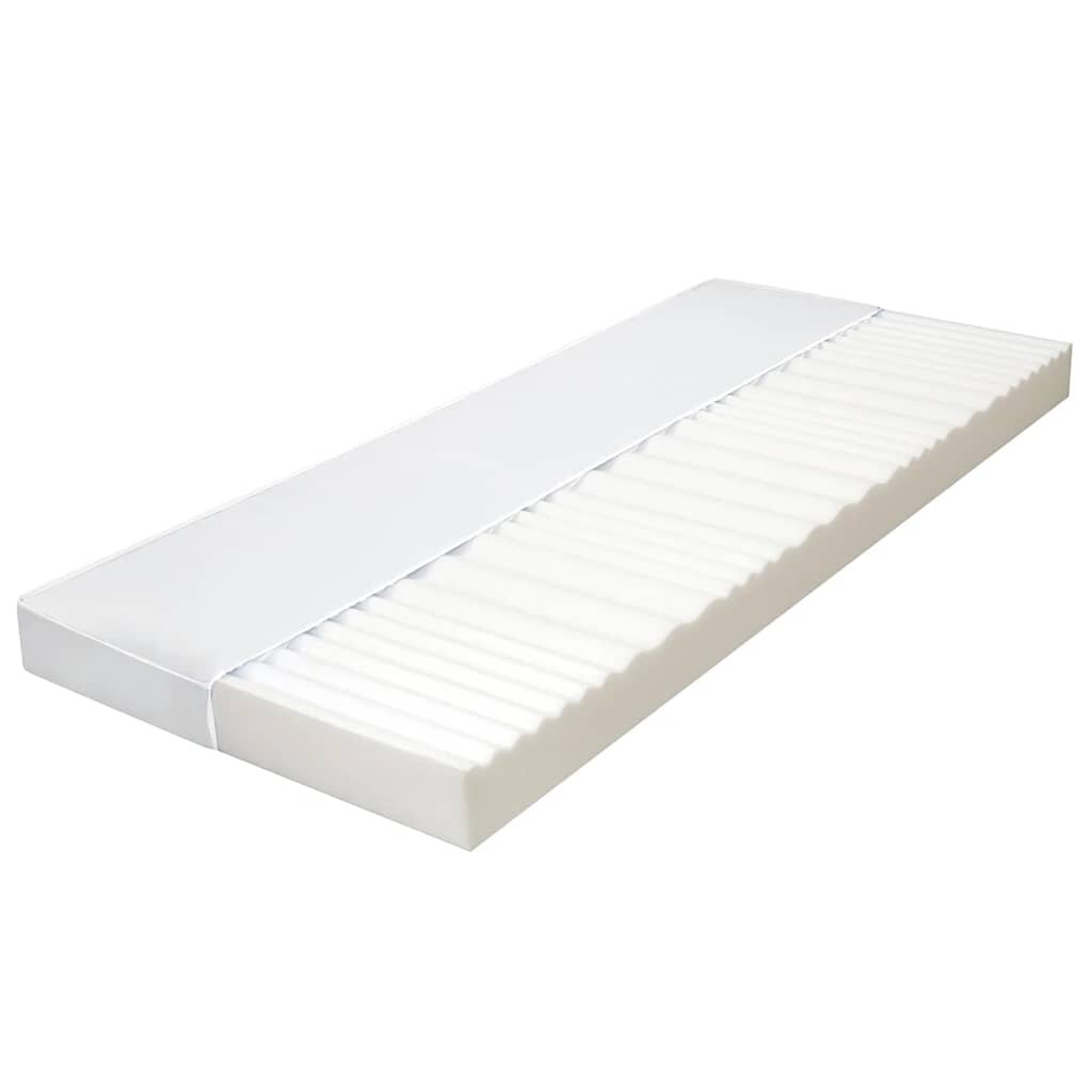 vidaXL Матрак 160x200 см 7 зони PU пяна 10 см H2 H3
