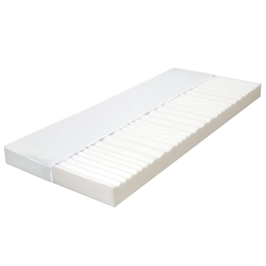 vidaXL Матрак 180x200 см 7 зони PU пяна 10 см H2 H3