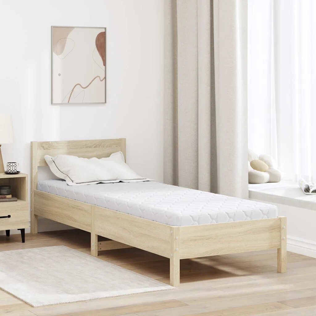 vidaXL Матрак Бяло 70 x 200 cm Жакардова материя