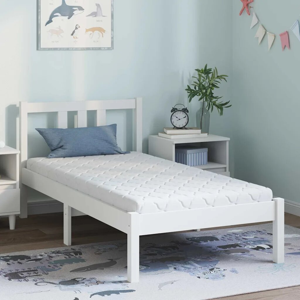vidaXL Матрак Бяло 80 x 160 cm Жакардова материя