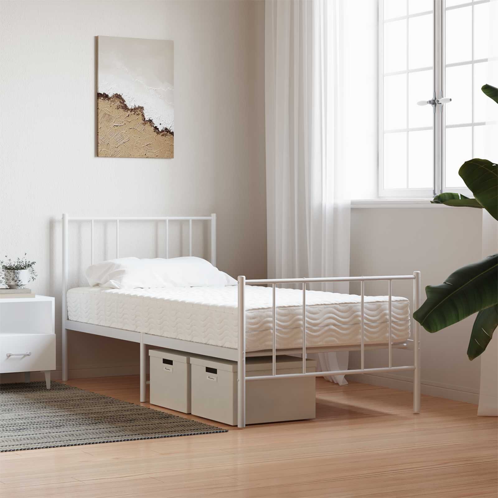 vidaXL Матрак от пяна H2 и H3 75 x 190 cm Бяло
