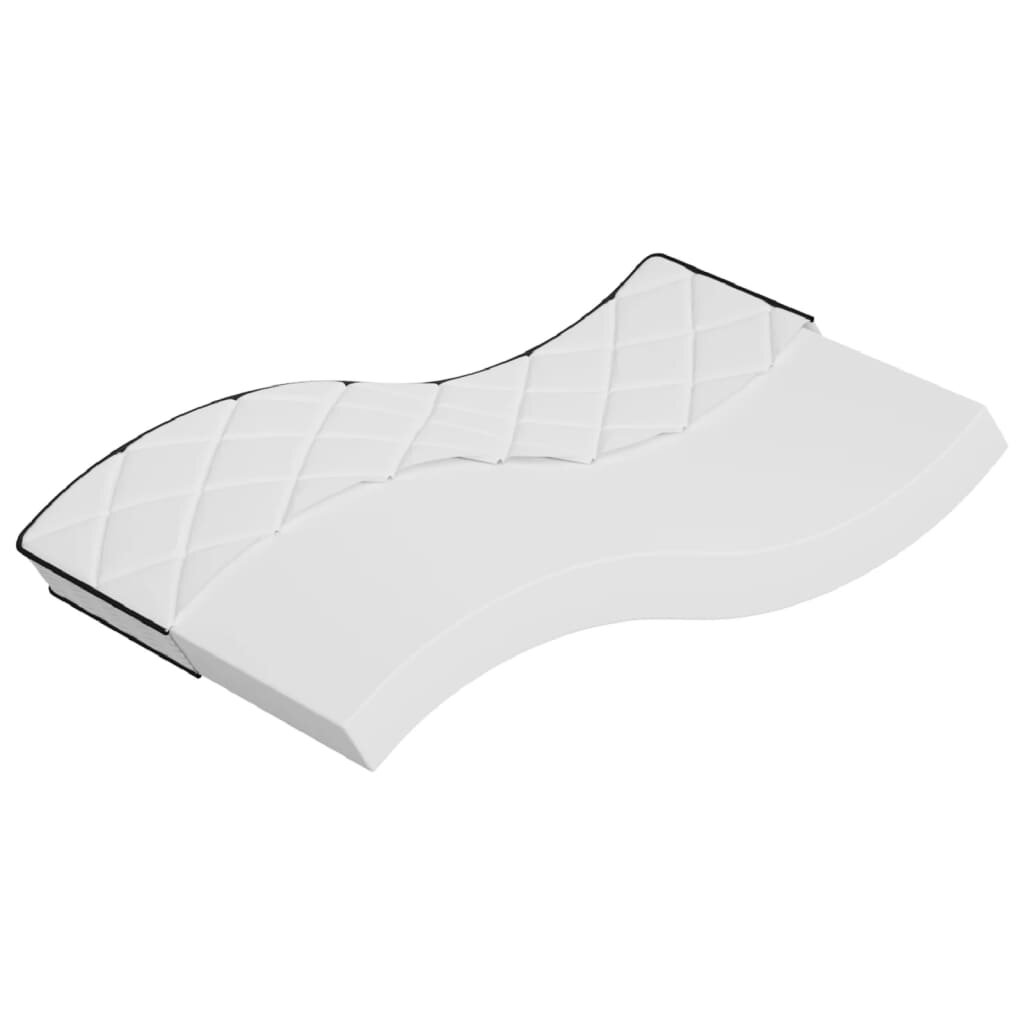 vidaXL Матрак от пяна средномек 100x200 см