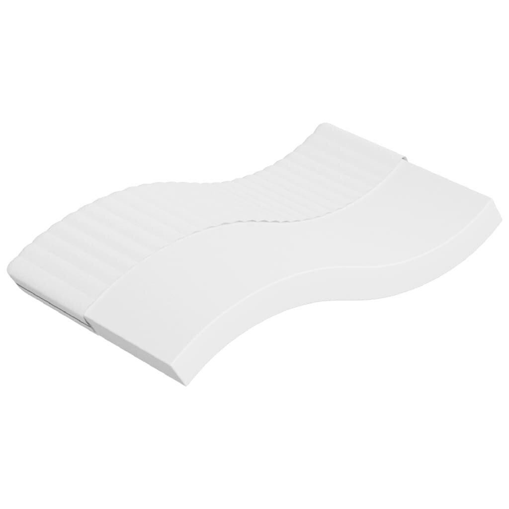 vidaXL Матрак от пяна средномек 120x200 см