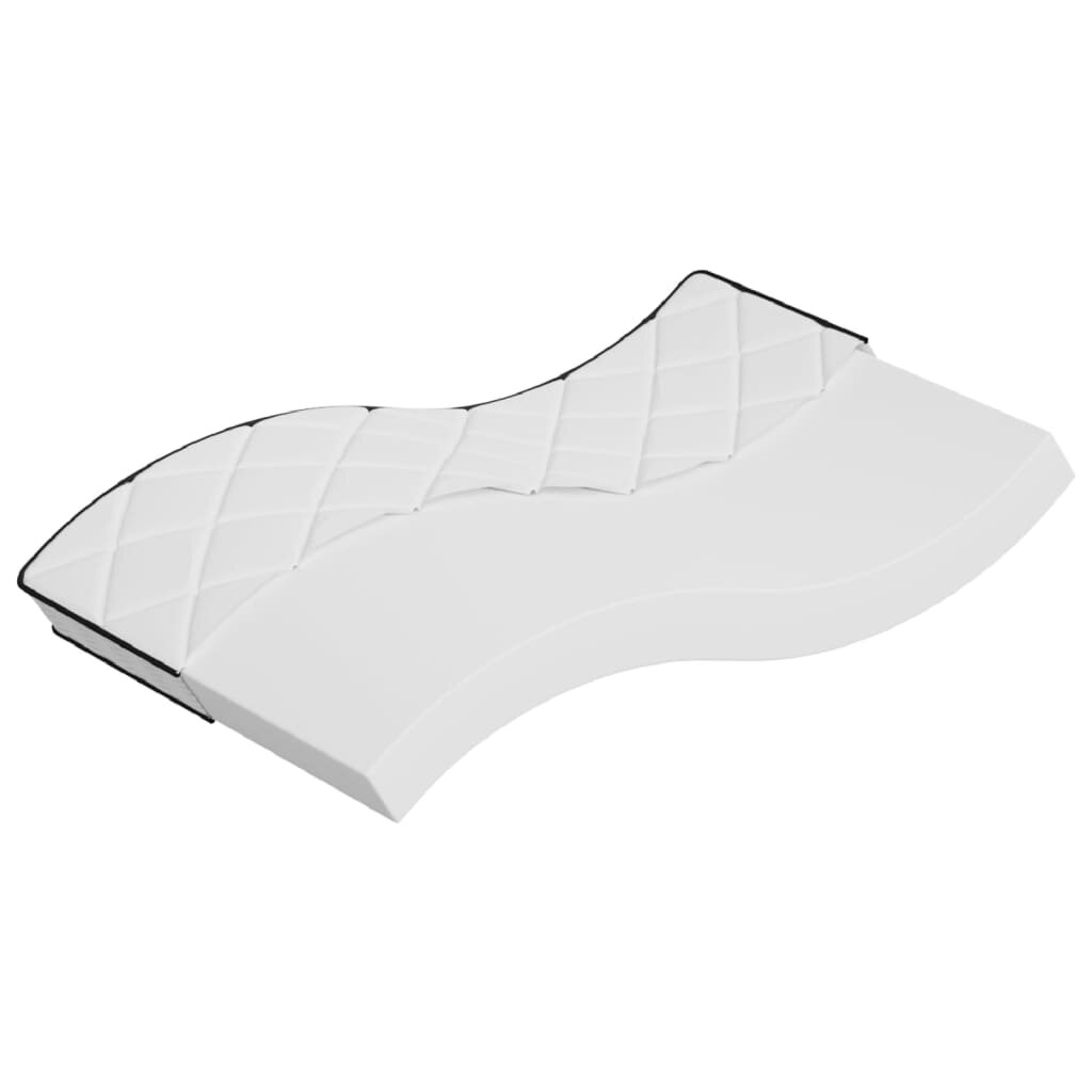vidaXL Матрак от пяна средномек 120x200 см