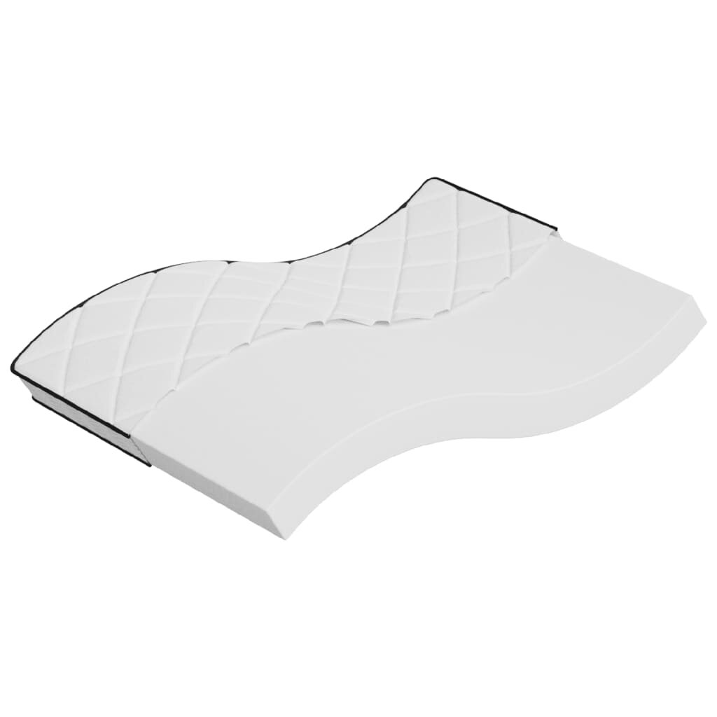 vidaXL Матрак от пяна средномек 140x190 см