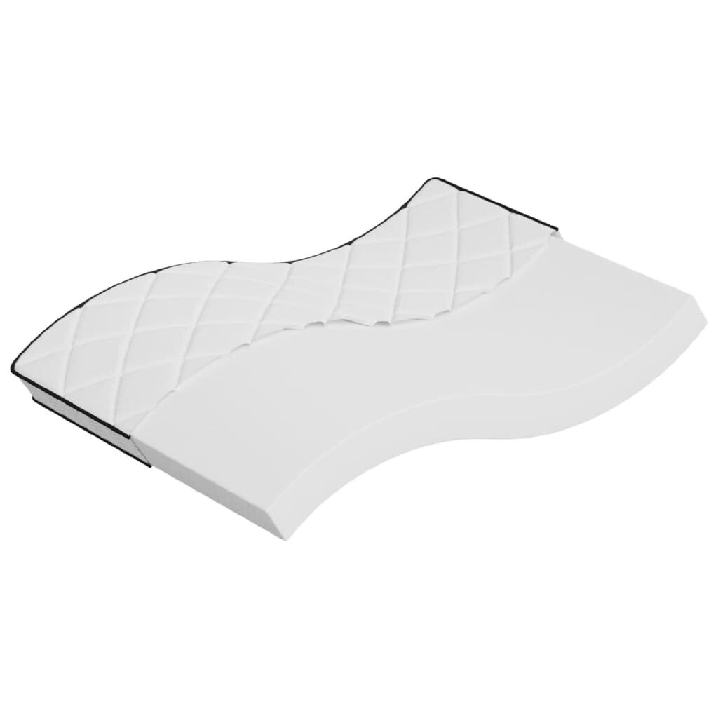 vidaXL Матрак от пяна средномек 140x200 см