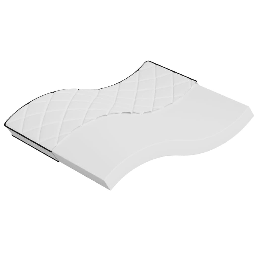 vidaXL Матрак от пяна средномек 160x200 см