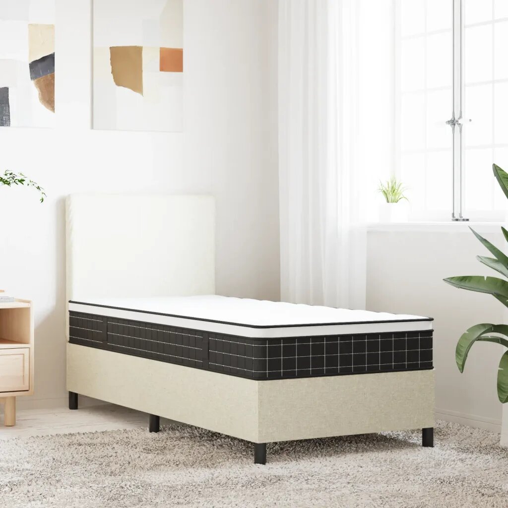 vidaXL Матрак с Bonnell пружини Средно 80 x 200 cm Бяло