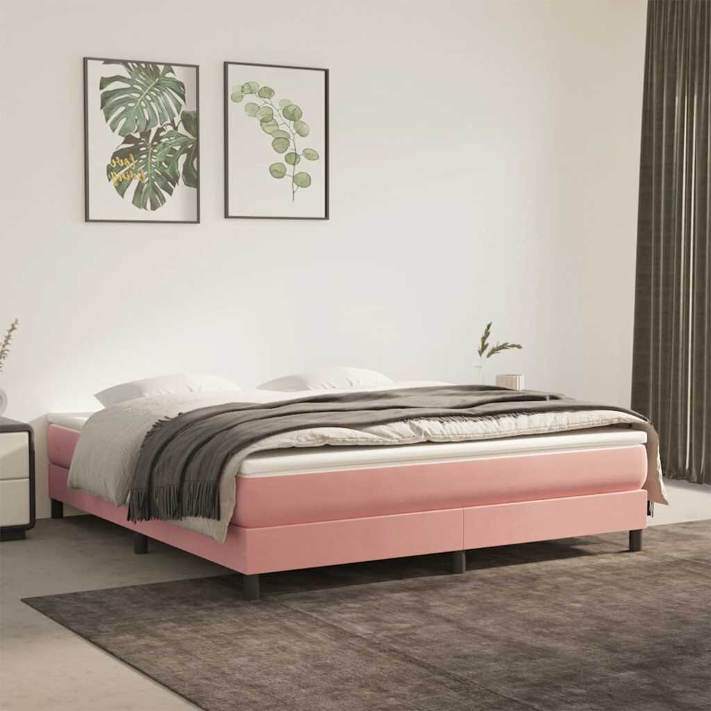 vidaXL Матрак с покет пружини 160 x 220 x 20 см Розово