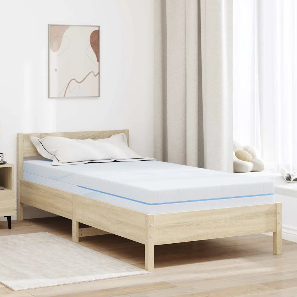 vidaXL Матрак Средно твърдо 100 x 200 cm Бяло