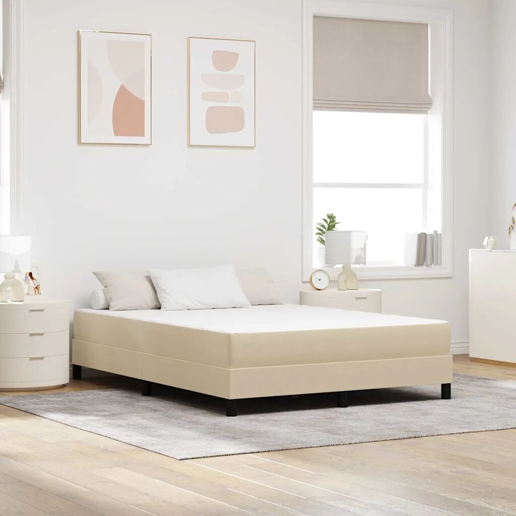 vidaXL Матрак за легло с матрак Градински чай 160 x 200 cm текстил