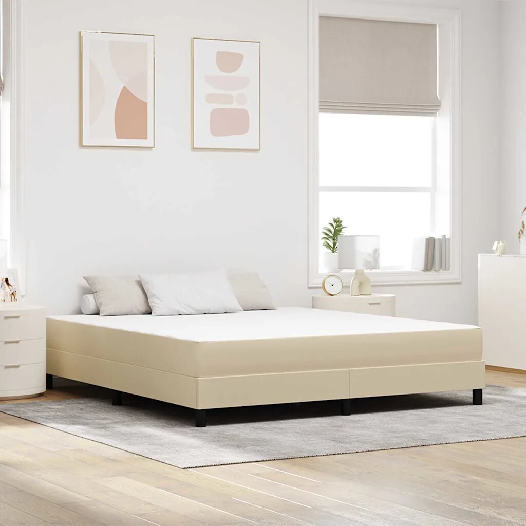 vidaXL Матрак за легло с матрак Градински чай 180 x 200 cm текстил